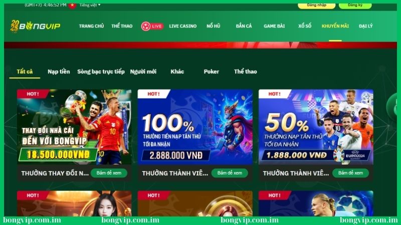 BongVIP Com 2026 – Cá Cược Bóng Đá Trực Tuyến Siêu Mượt & Uy Tín 42 Thương hiệu mang đến nhiều ưu đãi cực khủng