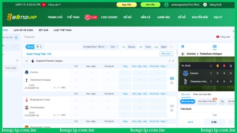 Bongvip cho phép soi kèo bóng đá Tây Ban Nha (TBN) tiện lợi